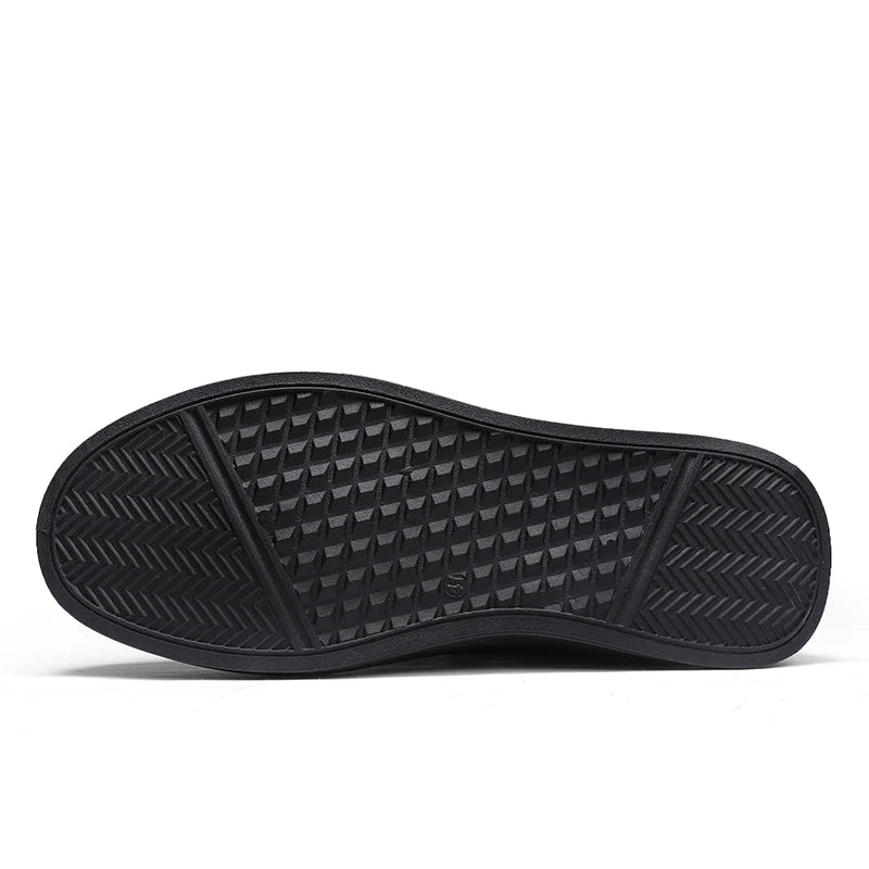 Tênis fashion de couro masculino